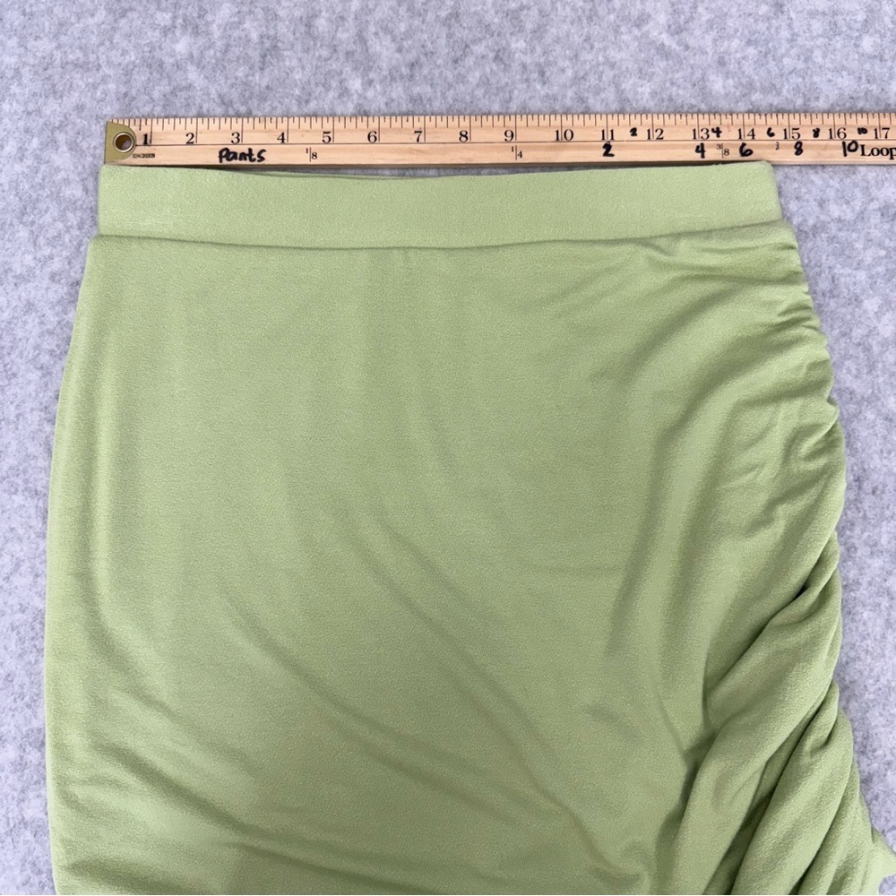 FREE PEOPLE Clara Ruched Long Sleeve Shirt & Skirt Set in La Pera Large NWT - Picture 15 of 16